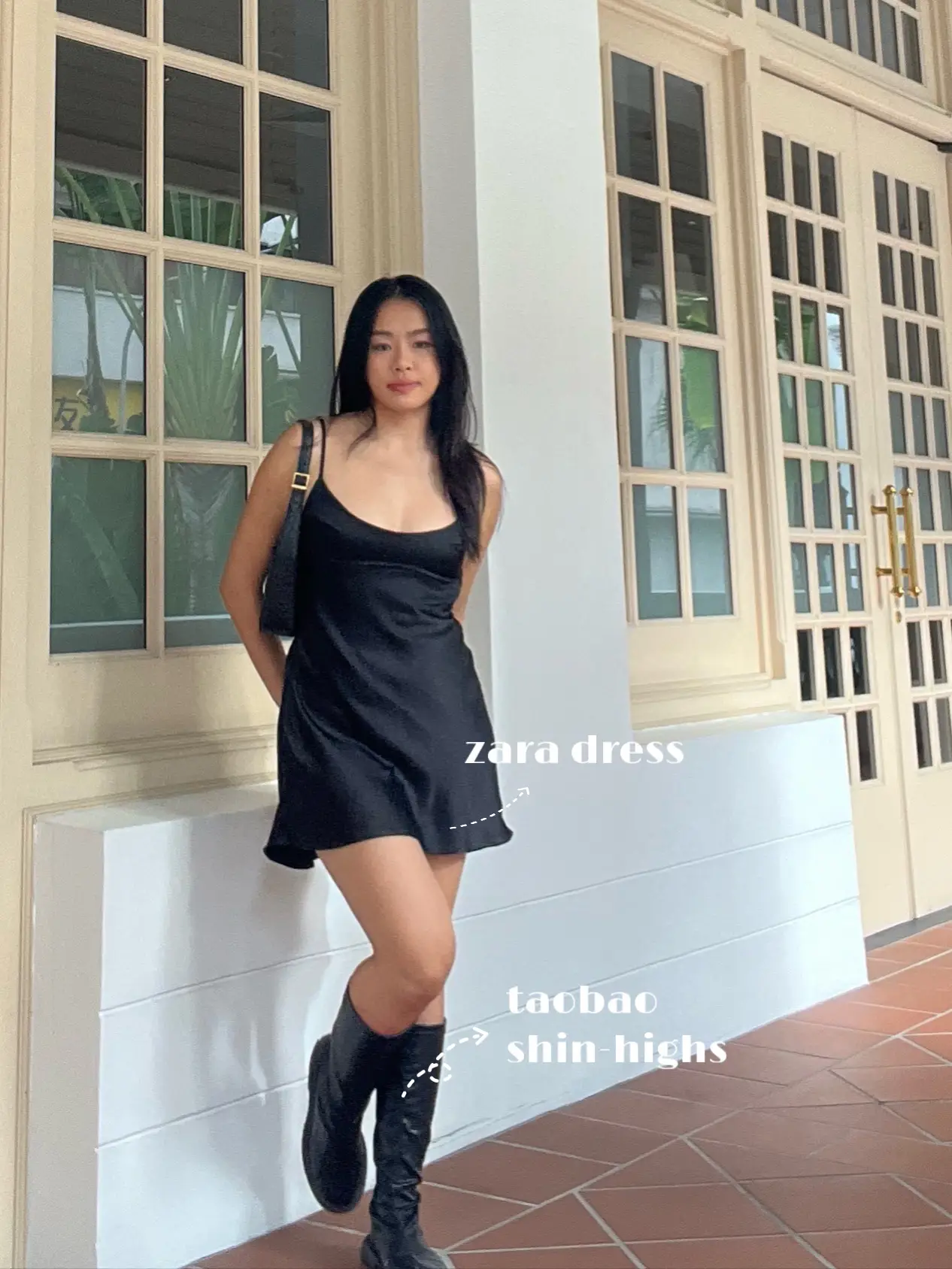 The LBD Side-Slit Dress in Black - TheVelvetDolls
