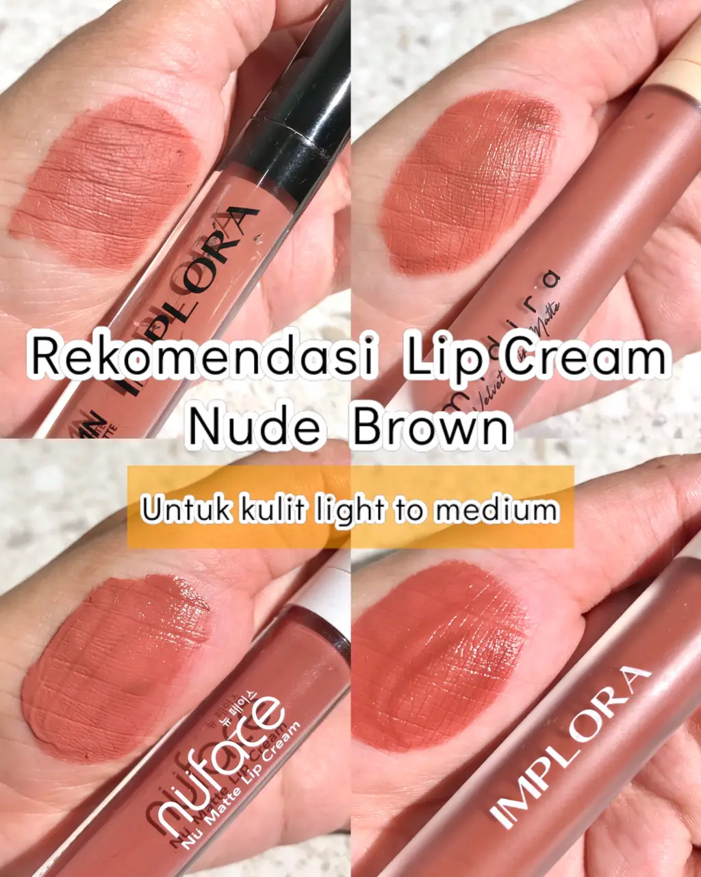 Rekomendasi Lip Cream Nude Brown | Gallery posted by Ika Mardhiana | Lemon8