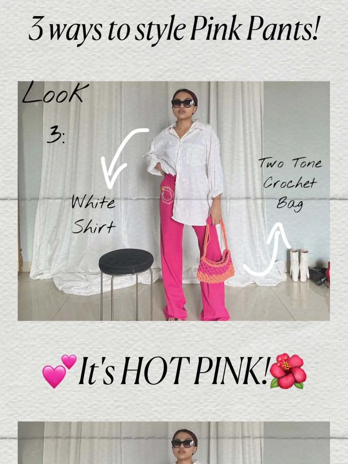 3 Ways to Style HOT Pink Pants! 💕👀, Galeri diposting oleh Rania Shafira