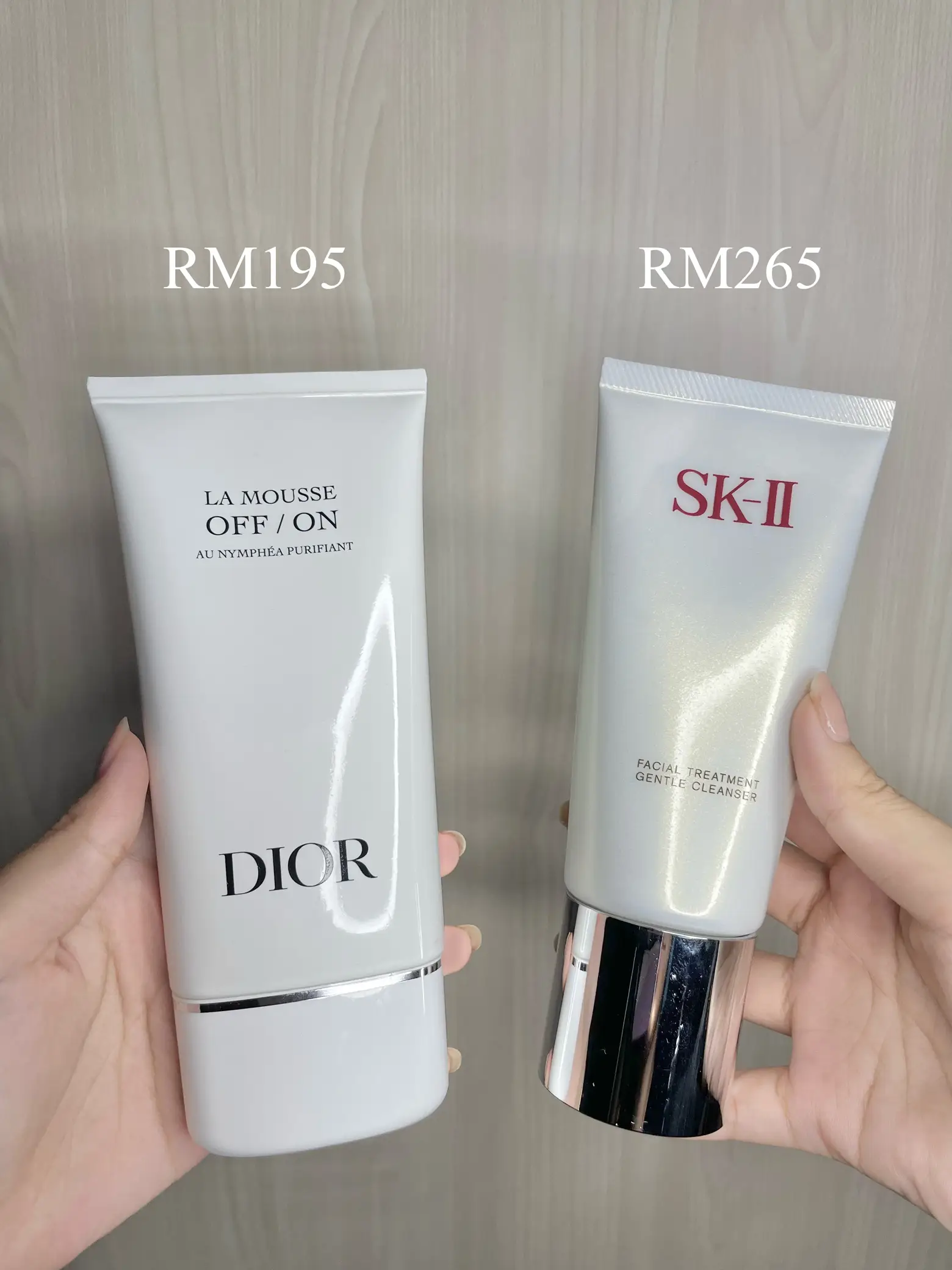 Battle of Luxury Face Cleansers | Dior vs SK-II | Gallery