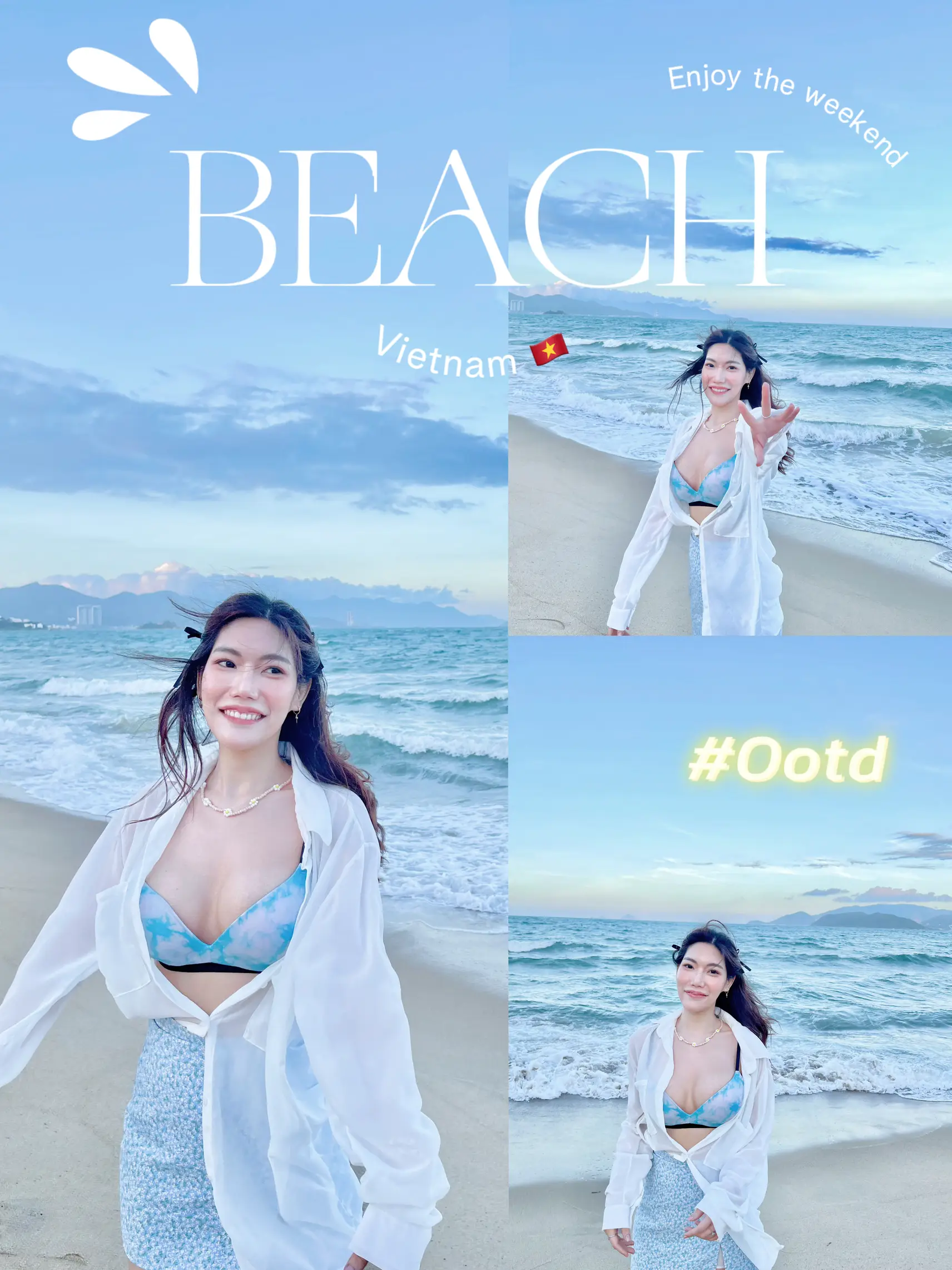 Ootd, share ideas, pose by the sea to see each other💕🌷🌸 | Gallery posted  by Fangfii | Lemon8