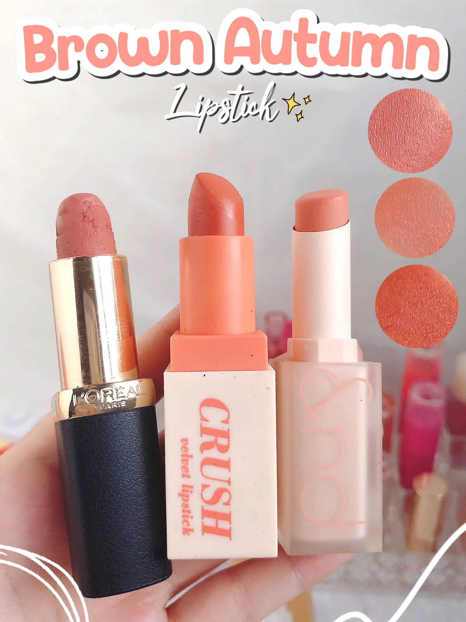 My brown autumn lipstick collection 🍁🍂💄 | Gallery posted by Elyst 🌷🎀 |  Lemon8