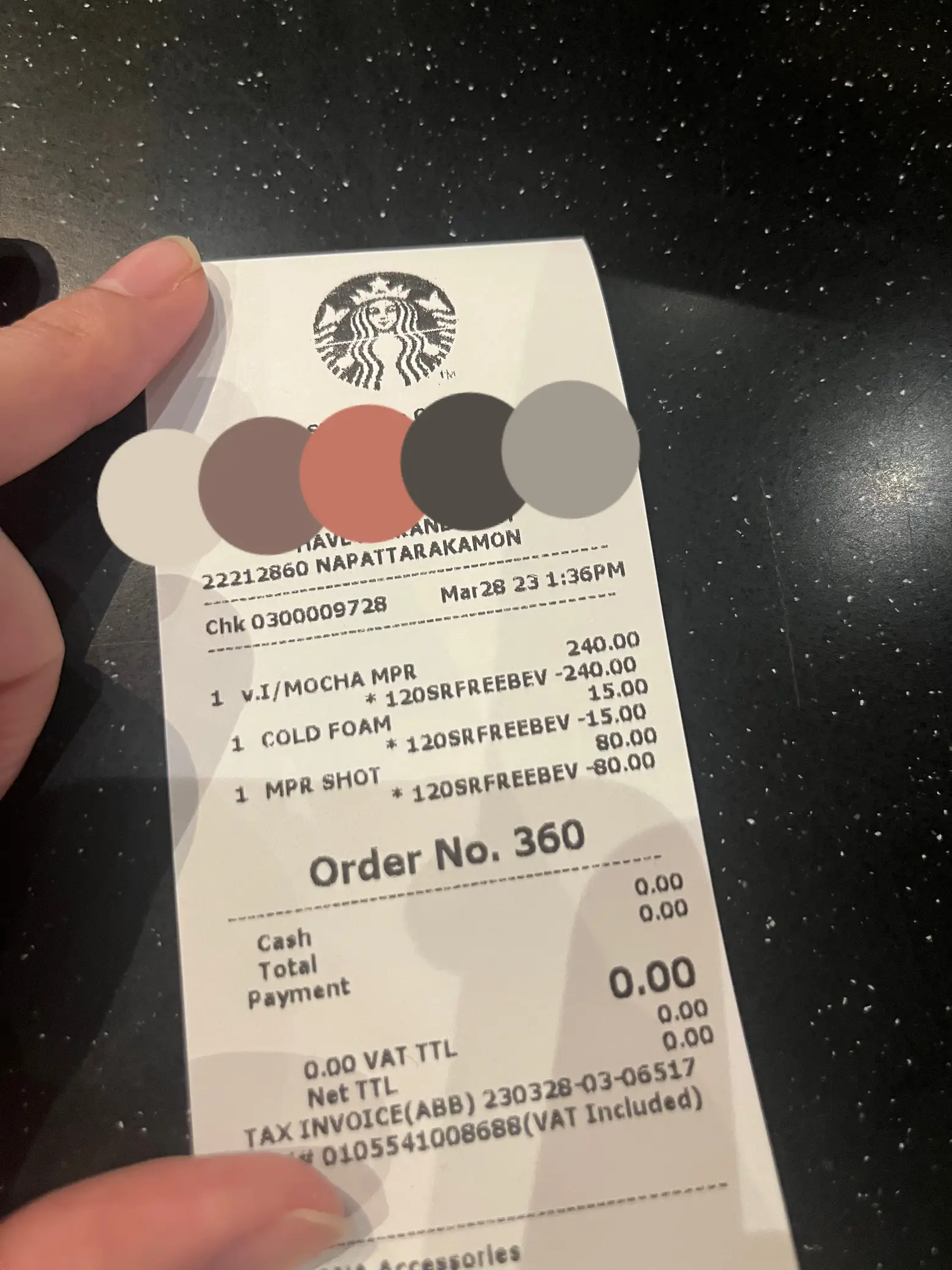 Free drink 🥤 Starbucks. What menu to order? Value 335 baht | Gallery ...