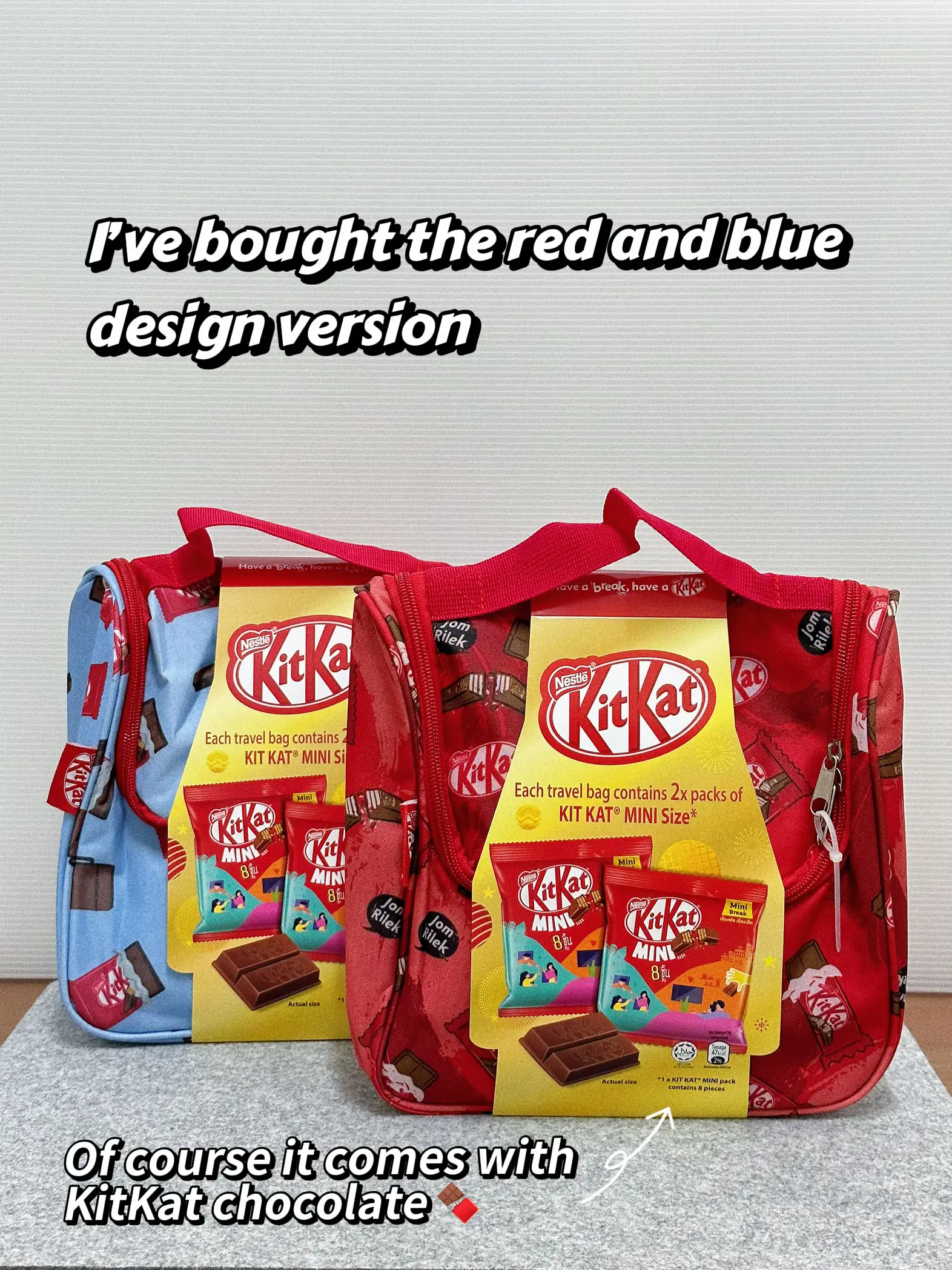 🎈 KitKat limited edition travel pouch for RM10.88! Galeri disiarkan