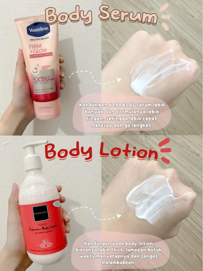 Body serum vs body on sale lotion