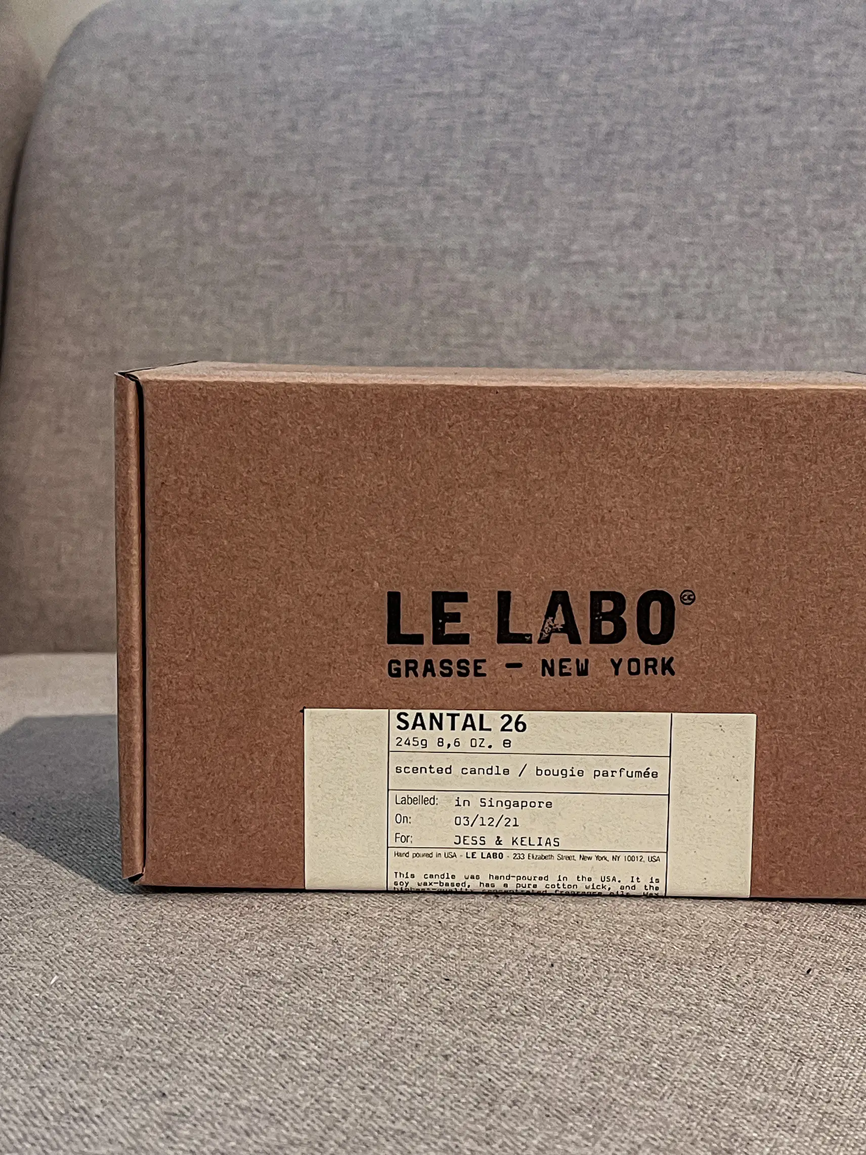 Le labo santal 26 candle uk hot sale