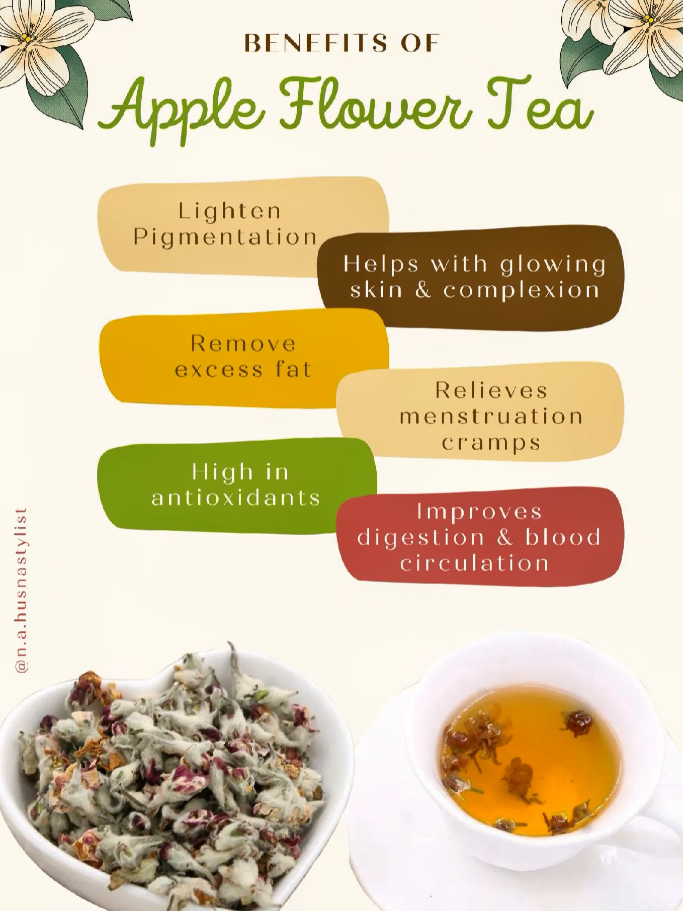 Health Benefits of Apple Flower Tea, Galeri disiarkan oleh Amirul Husna