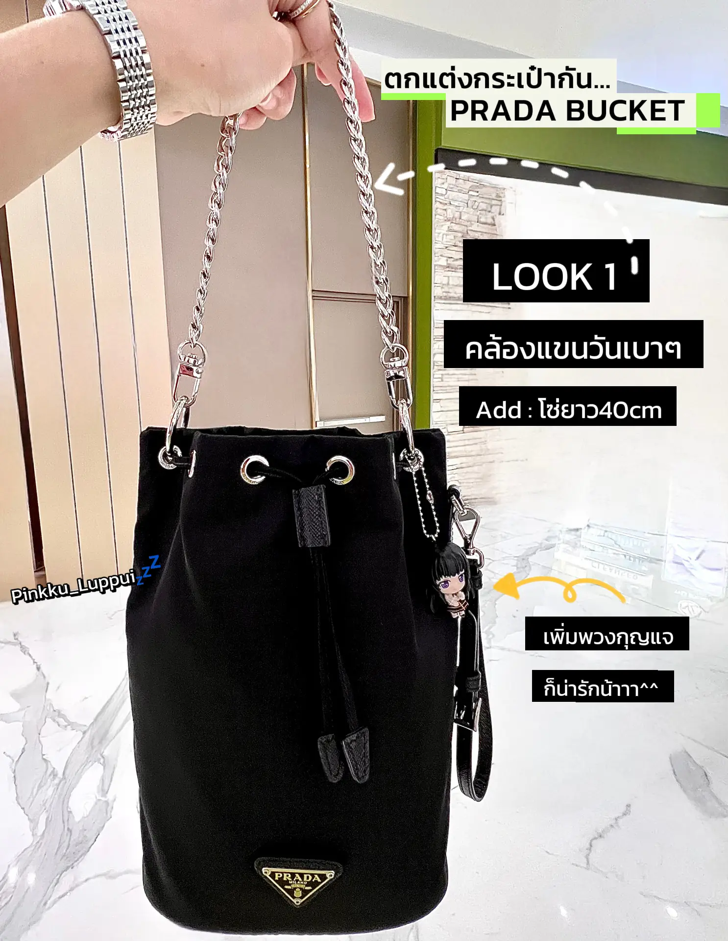 Cute price PRADA bag Let s decorate the bag. Gallery posted by Pinkku Luppuii Lemon8