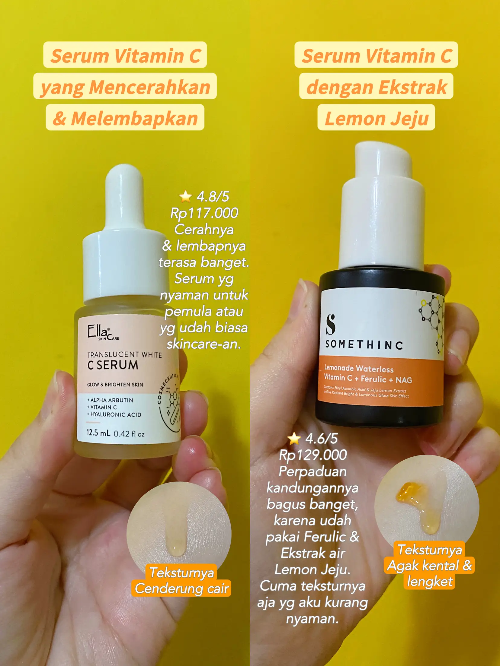Rating Semua Serum Vitamin C, Mana yg Mencerahkan? | Galeri diposting