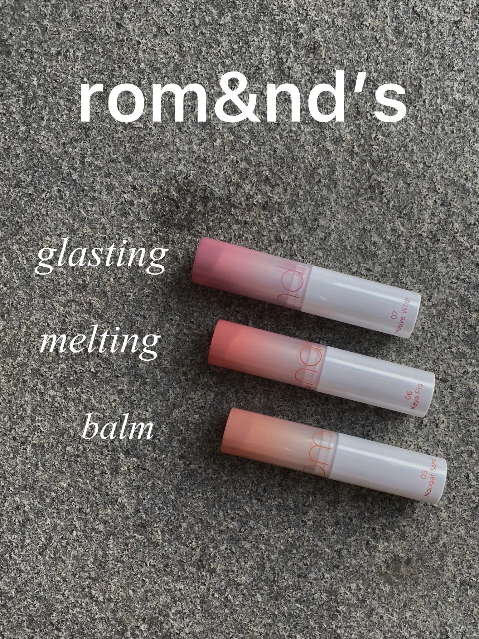 ROM&ND Glasting Melting Balm - Vegan - 9 Colors ( Romand ) – Happy