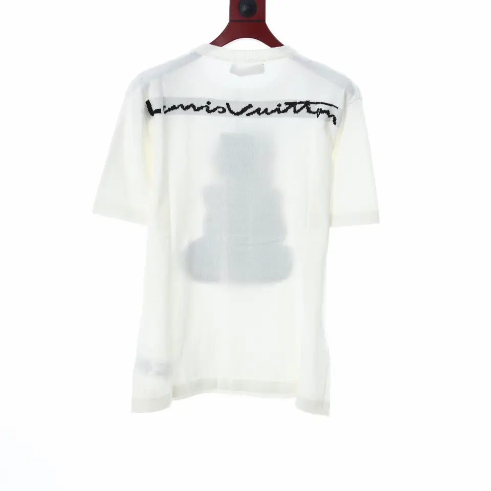 Louis Vuitton 2020 Spray Chain Print T-Shirt - Black T-Shirts
