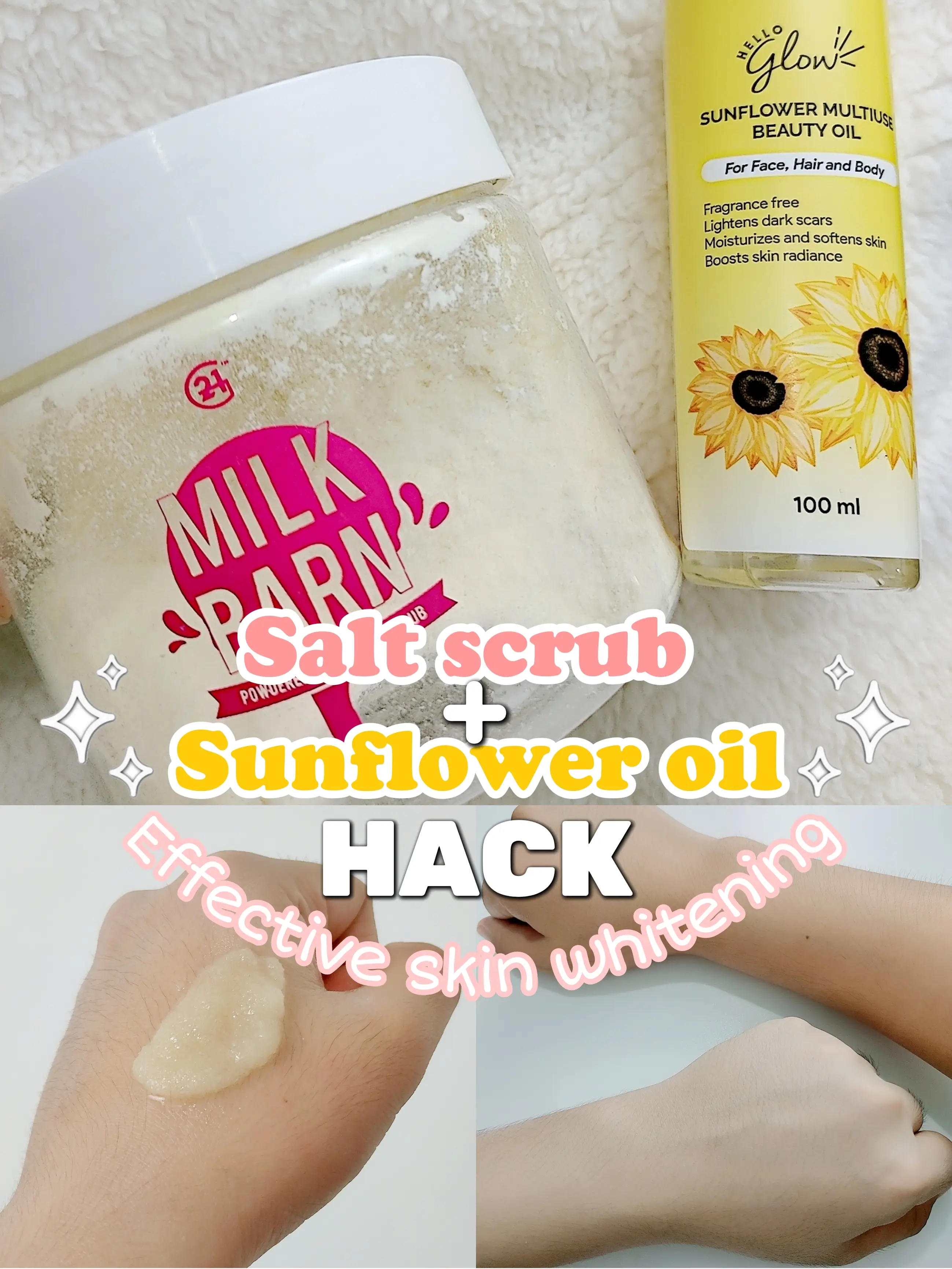 Salt scrub sunflower oil hack Gallery posted by gabriella11