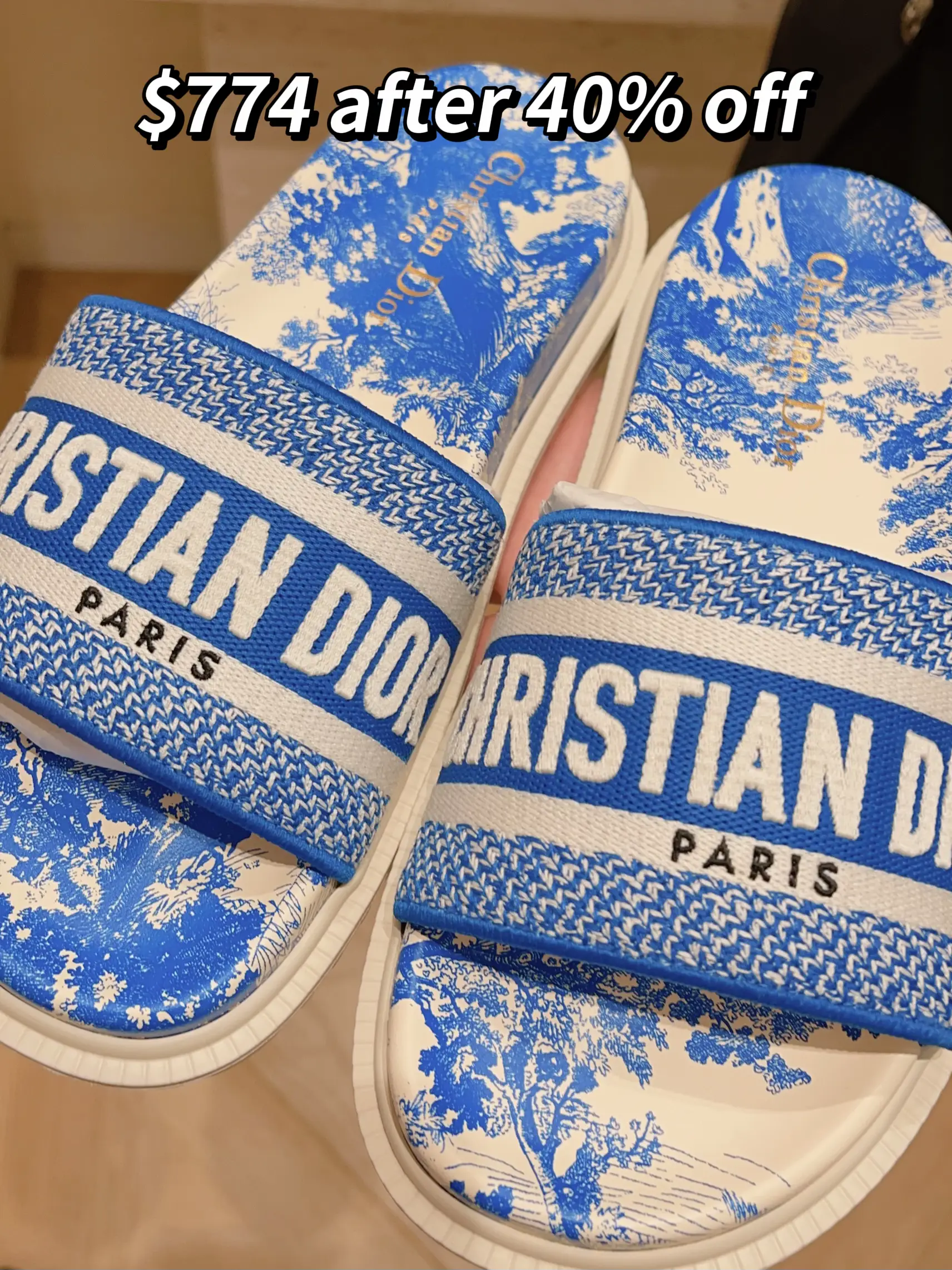 Christian dior hot sale slides sale