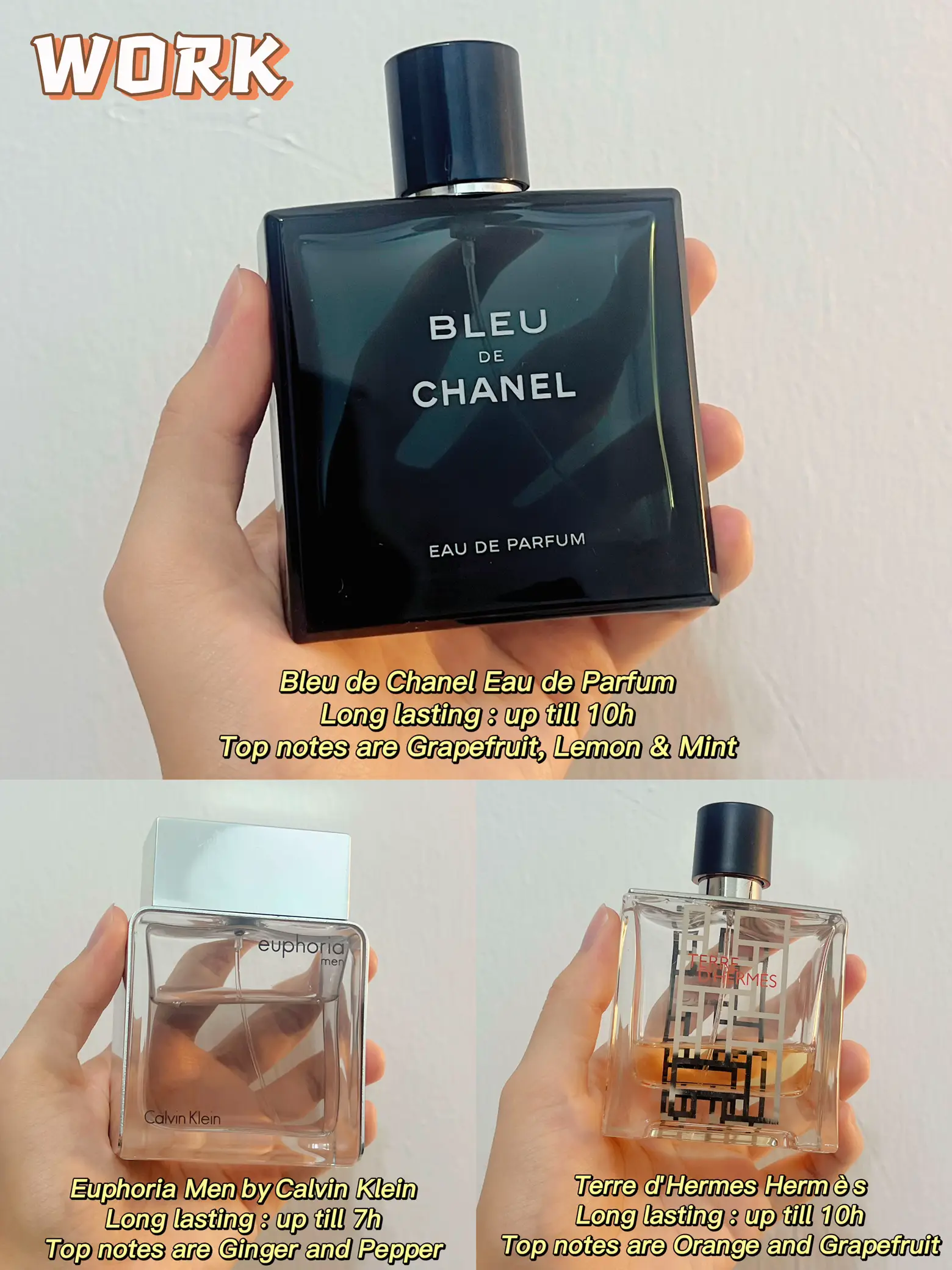 Perfume Recommendation For Men “Daily- Work”】