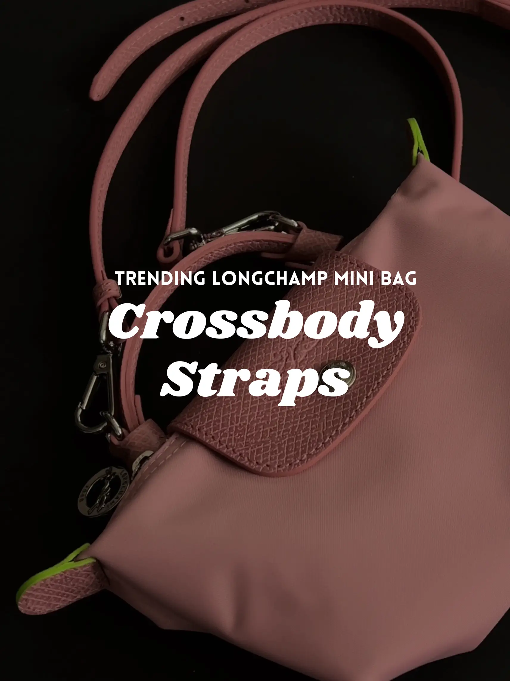 Turning my Longchamp mini pouch into a crossbody 🎀