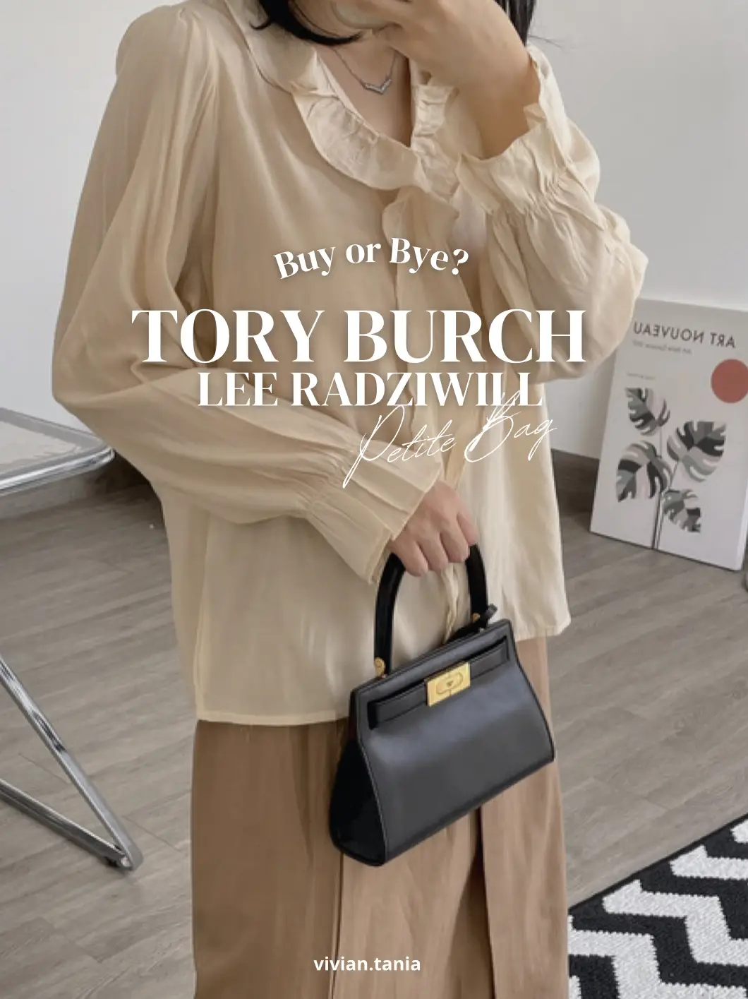 Unboxing/Modeling Tory Burch LEE RADZIWILL DOUBLE BAG 