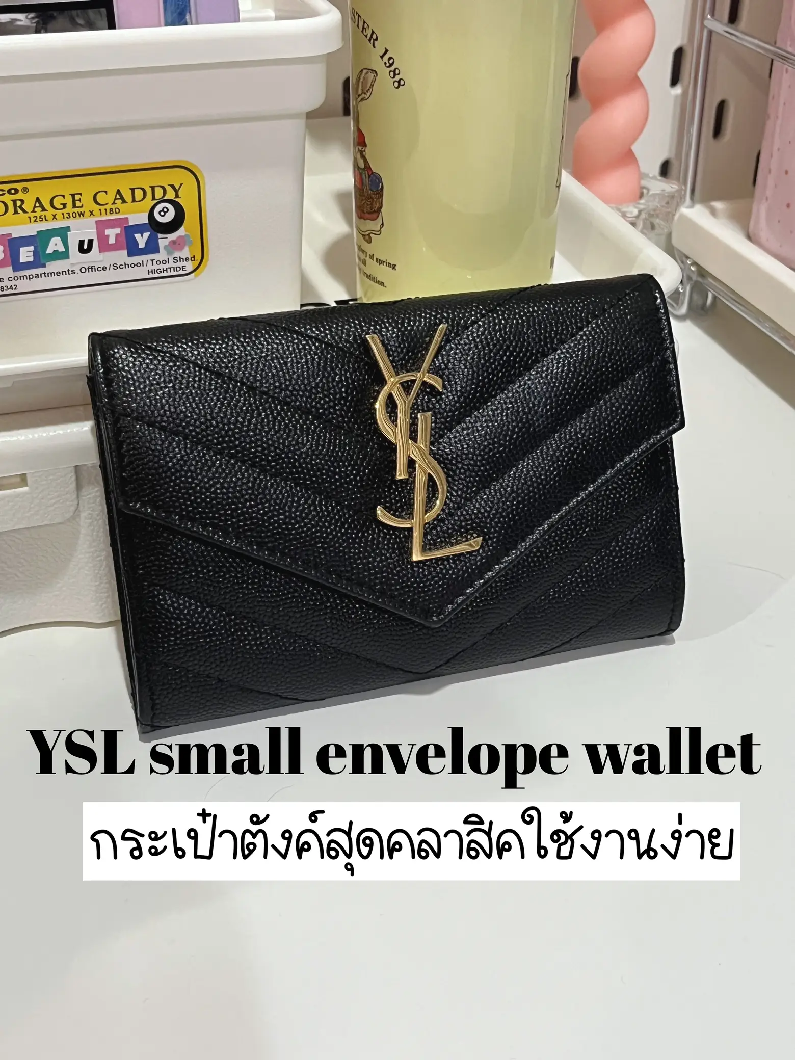 Black ysl wallet review. Leather easy to use no need to take care