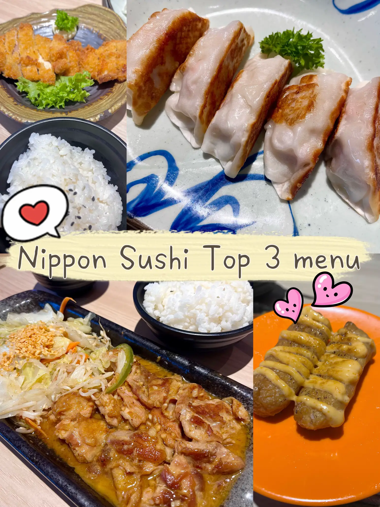 Nippon deals sushi menu