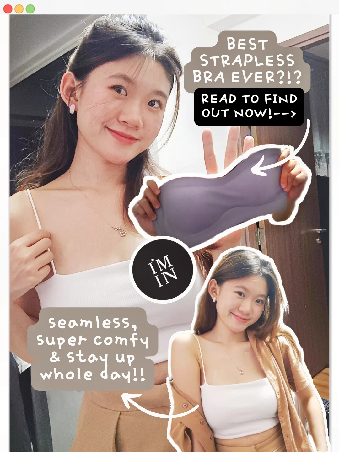 The one strapless bra you NEED, STAYS☝️ WHOLE DAY🤯🥹, Gallery posted by  xinyi_carat