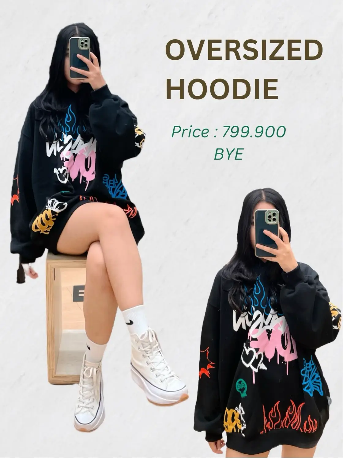 Bershka oversized hoodie deals