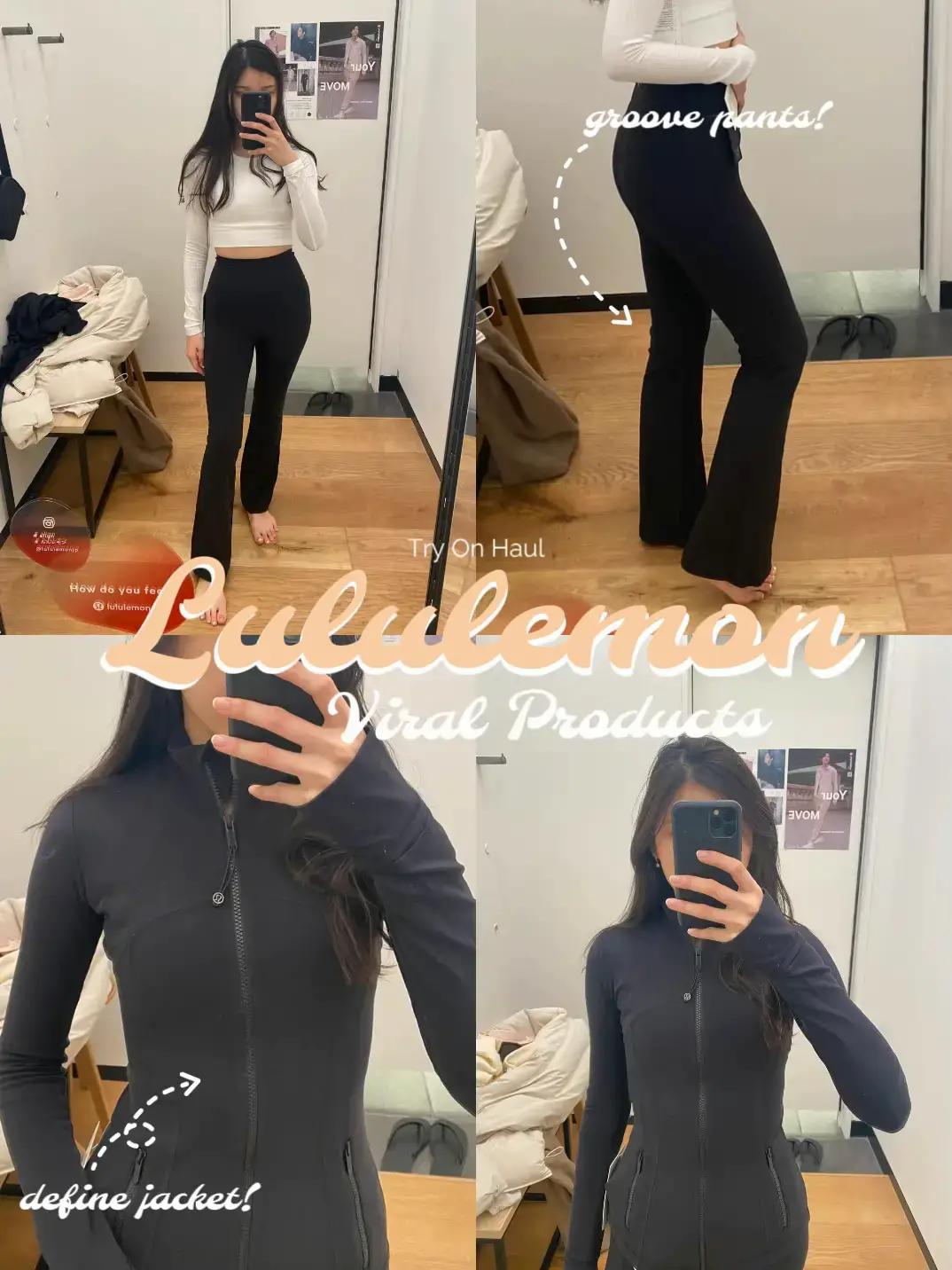 lululemon viral items:groove pants & define jacket, Gallery posted by  Mandy Wong