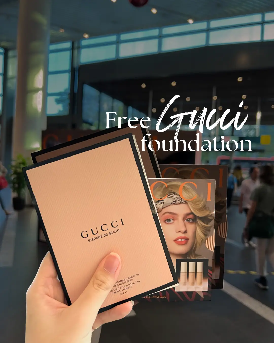 PSA free GUCCI foundation at City Hall 😜   Gallery posted by ...