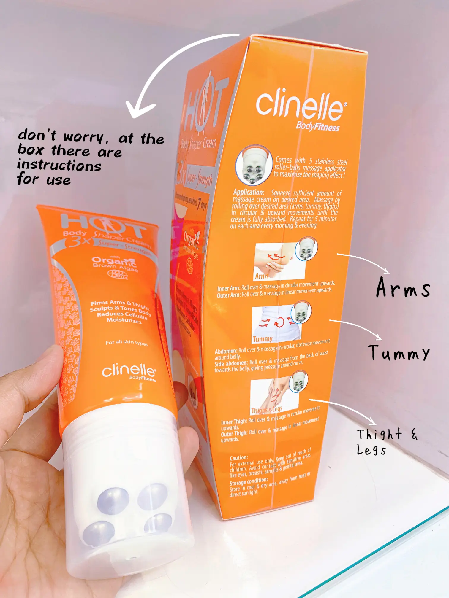 hot body shaper cream by Clinelle Malaysia