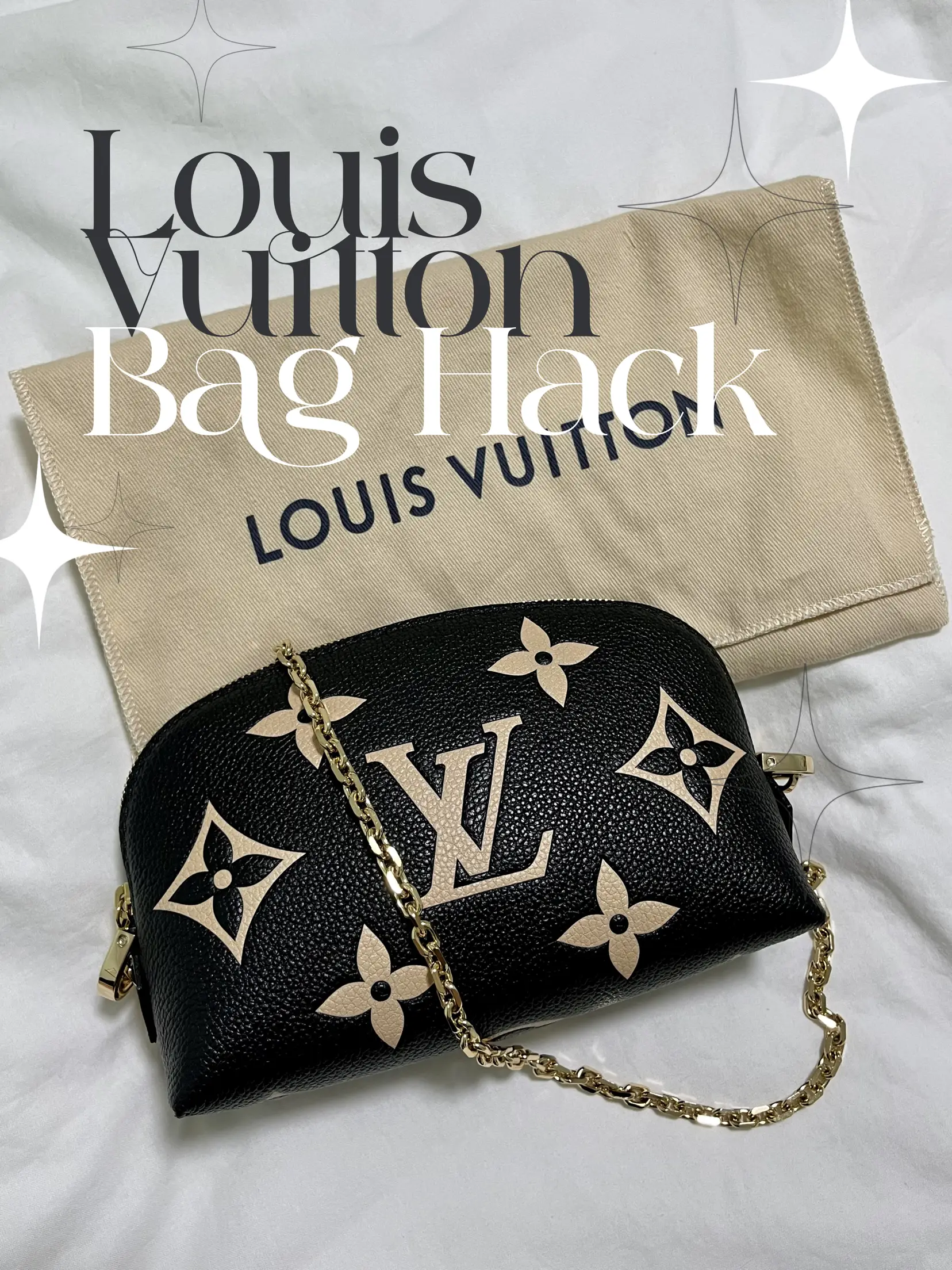 Turn your #louisvuitton cosmetic pouch into a crossbody bag! #tiktokfa