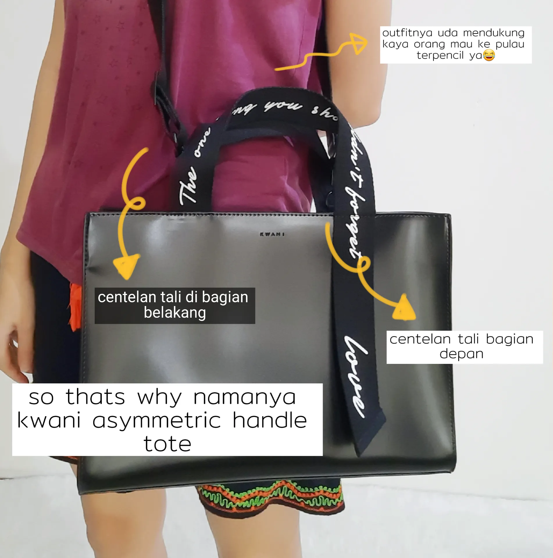 my one thing kwani asymmetric handle tote Gallery posted by ladyEsther Lemon8