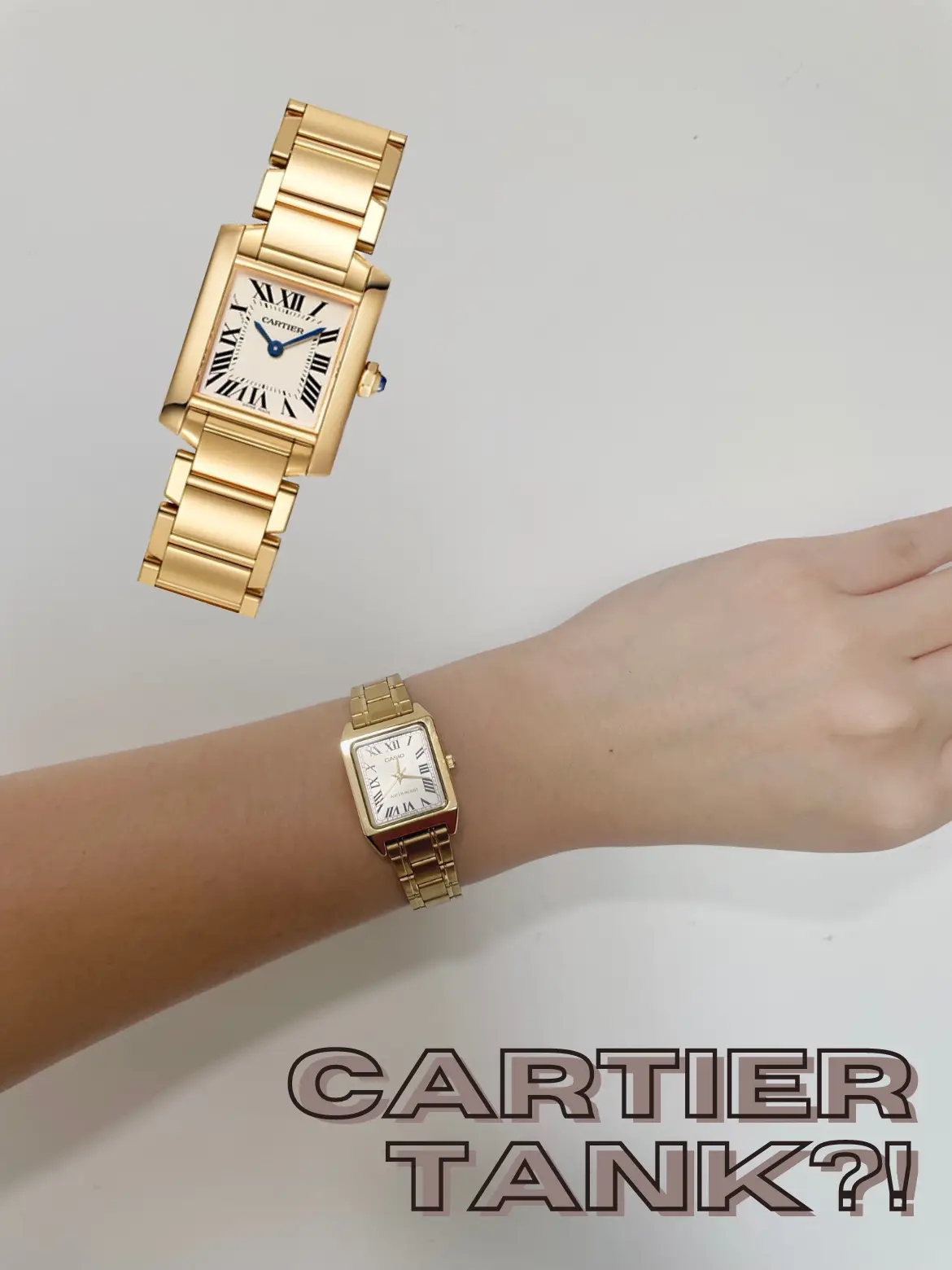 Cartier tank store francaise gold price