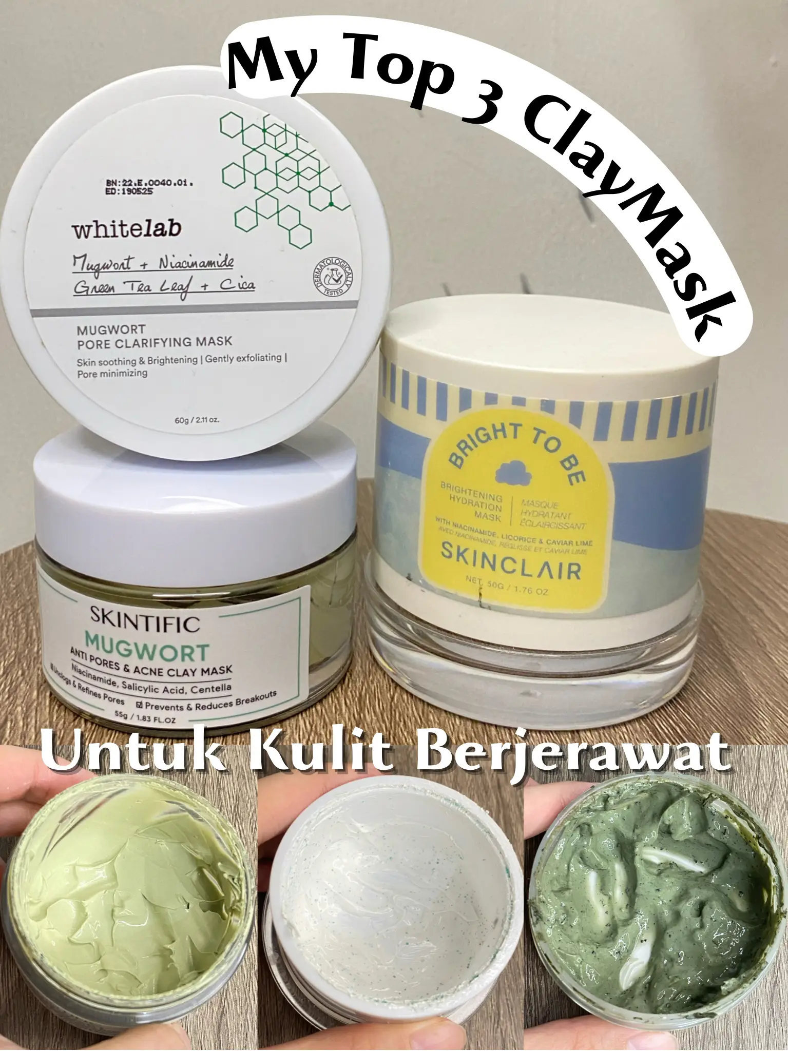 Top 3 Clay Mask Untuk Kulit Berjerawat | Galeri Diposting Oleh Valencia ...