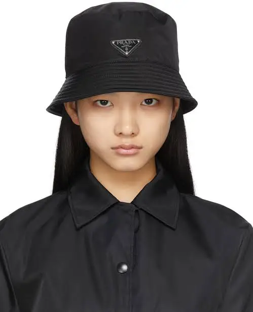 Black best sale prada cap