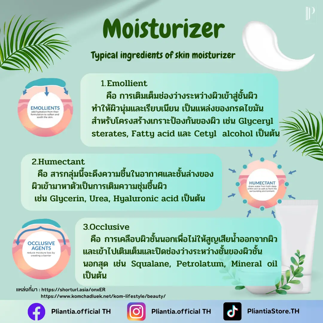 รู้หรือไม่? Moisturizer แบ่งออกได้หลายประเภท | แกลเลอรีที่โพสต์โดย ...