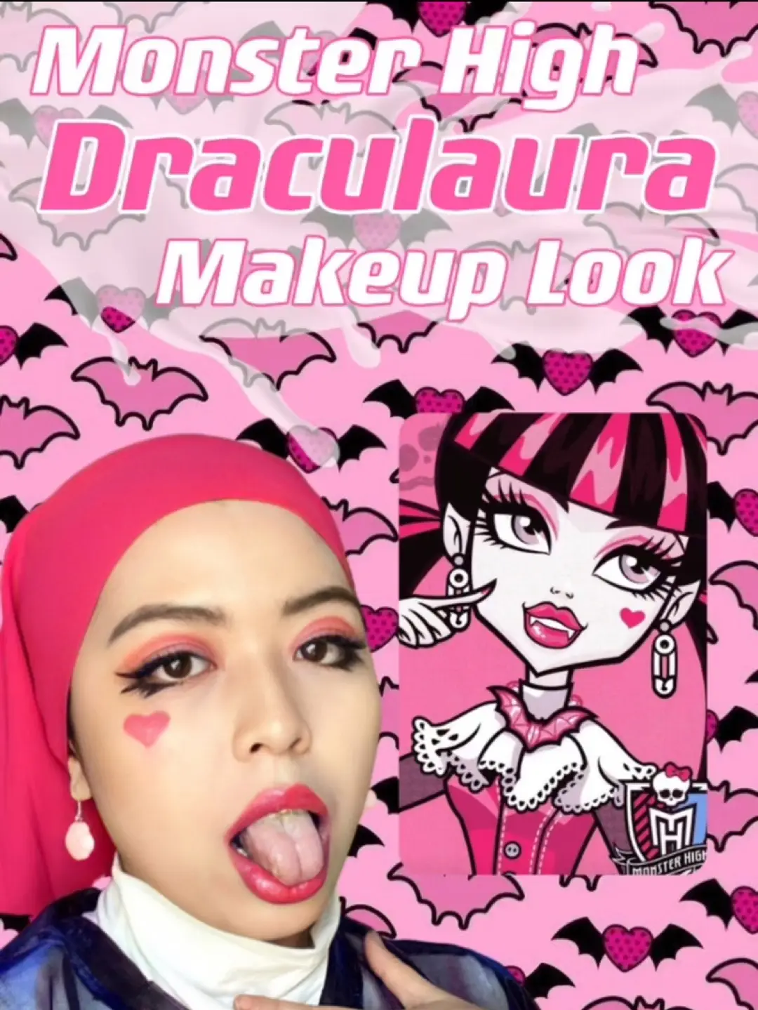 Monster High Draculaura Inspired Makeup