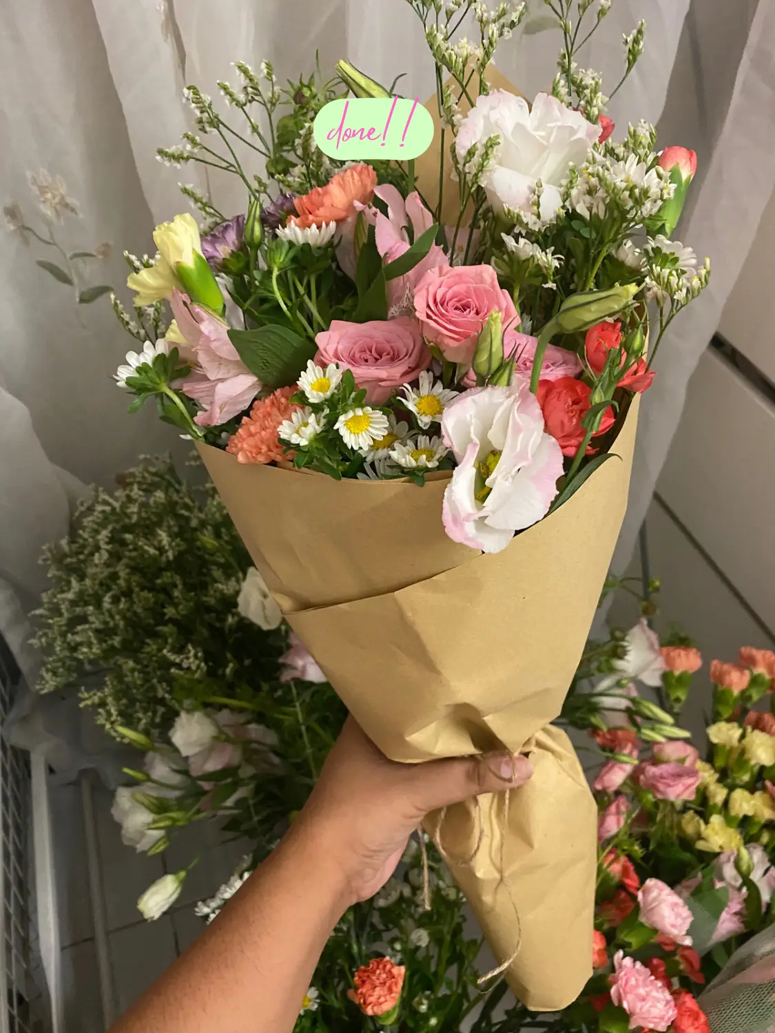 Make your own bouquet for your love one next time