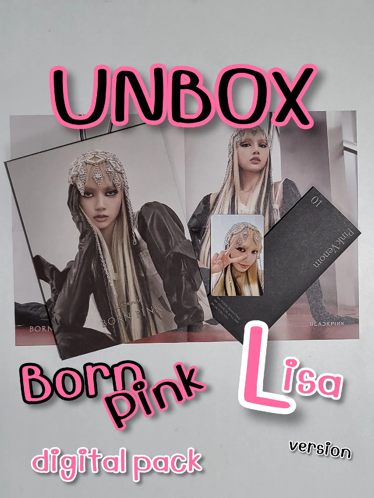 BLACKPINK Born Pink Pink Ver. Album Unboxing Español 