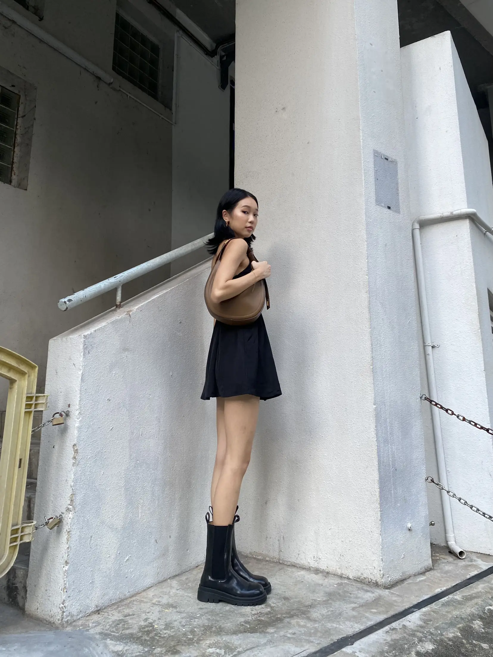 Mini Dress x Mid Calf Boots Inspo Gallery posted by Dione Lemon8