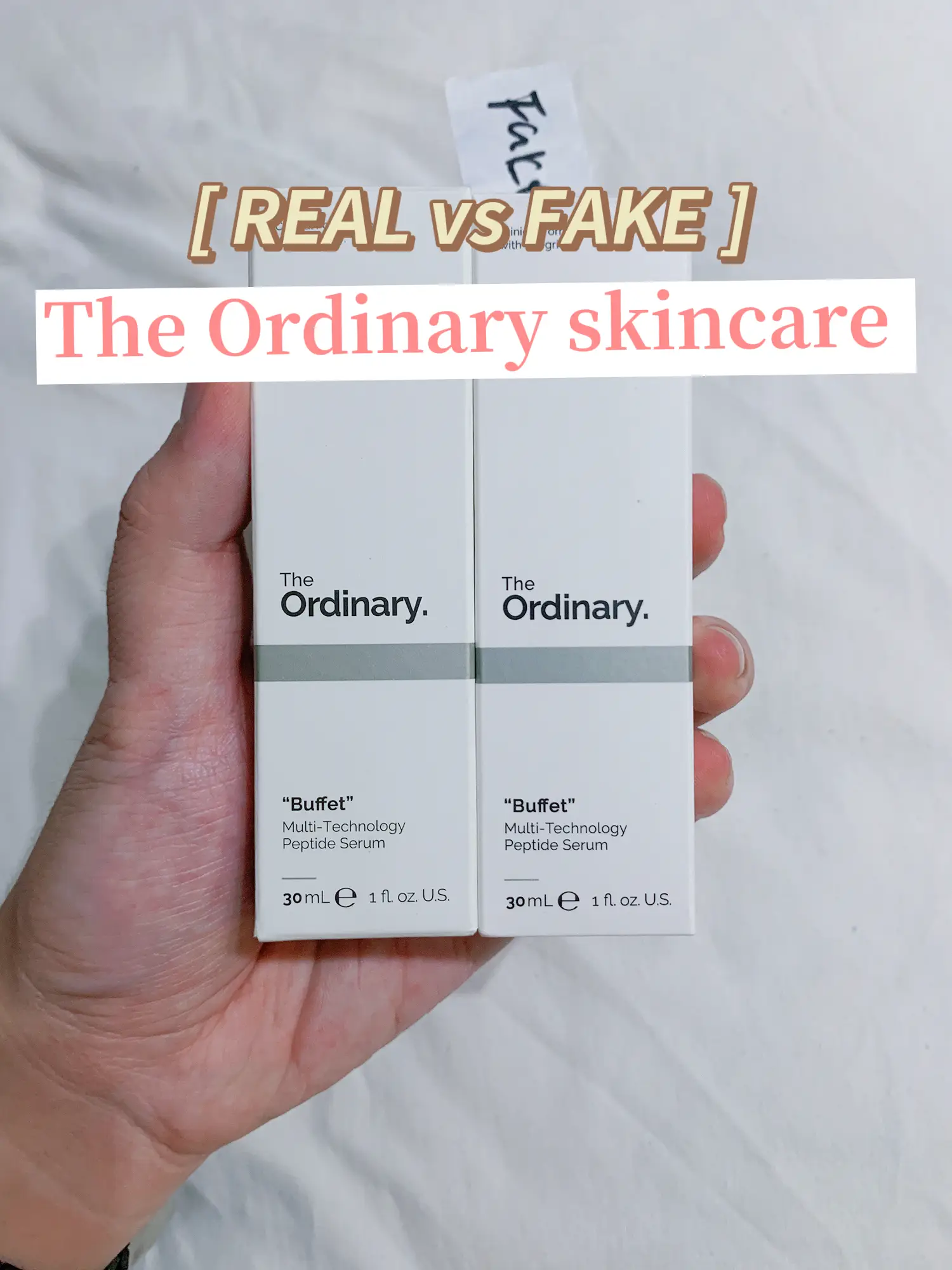 REAL vs FAKE THE ORDINARY: How to differentiate?