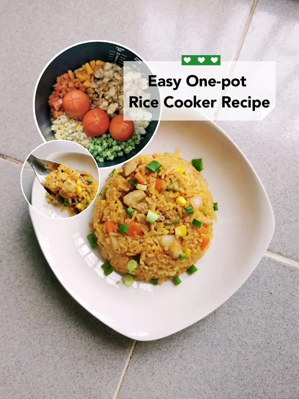 Rice cooker recipe, One pot meal, Easy cooking recipe, 一锅熟, สูตรหม้อหุงข้าว