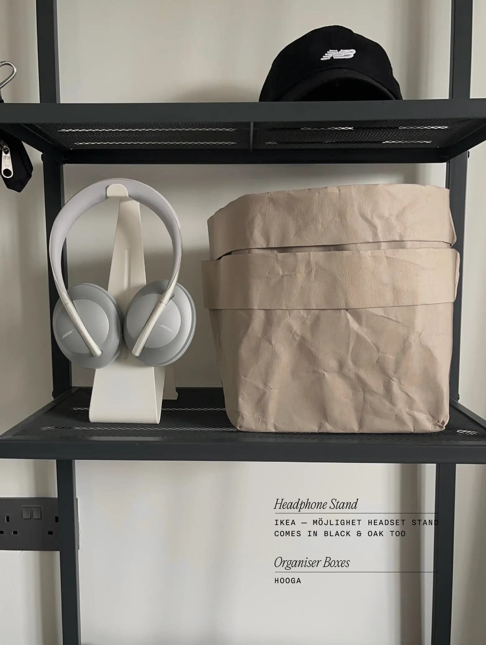 MÖJLIGHET Headset and tablet stand, black - IKEA