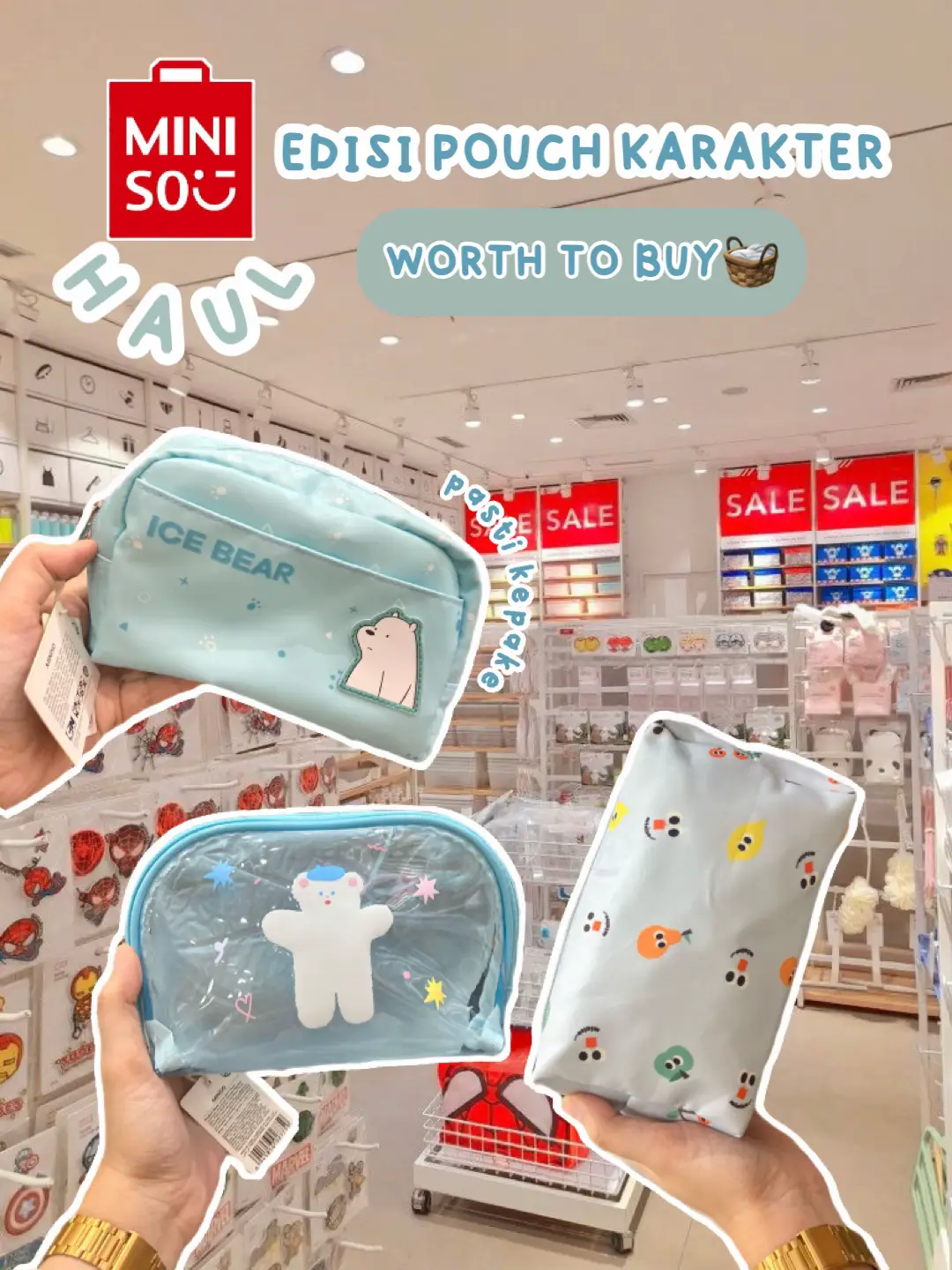 Harga pouch makeup miniso hot sale