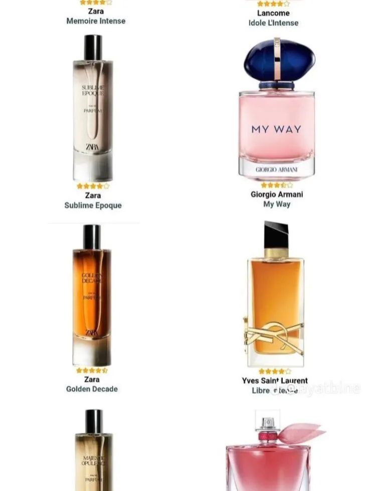 Smell-alike perfumes from Zara and Marks & Spencer — baiji