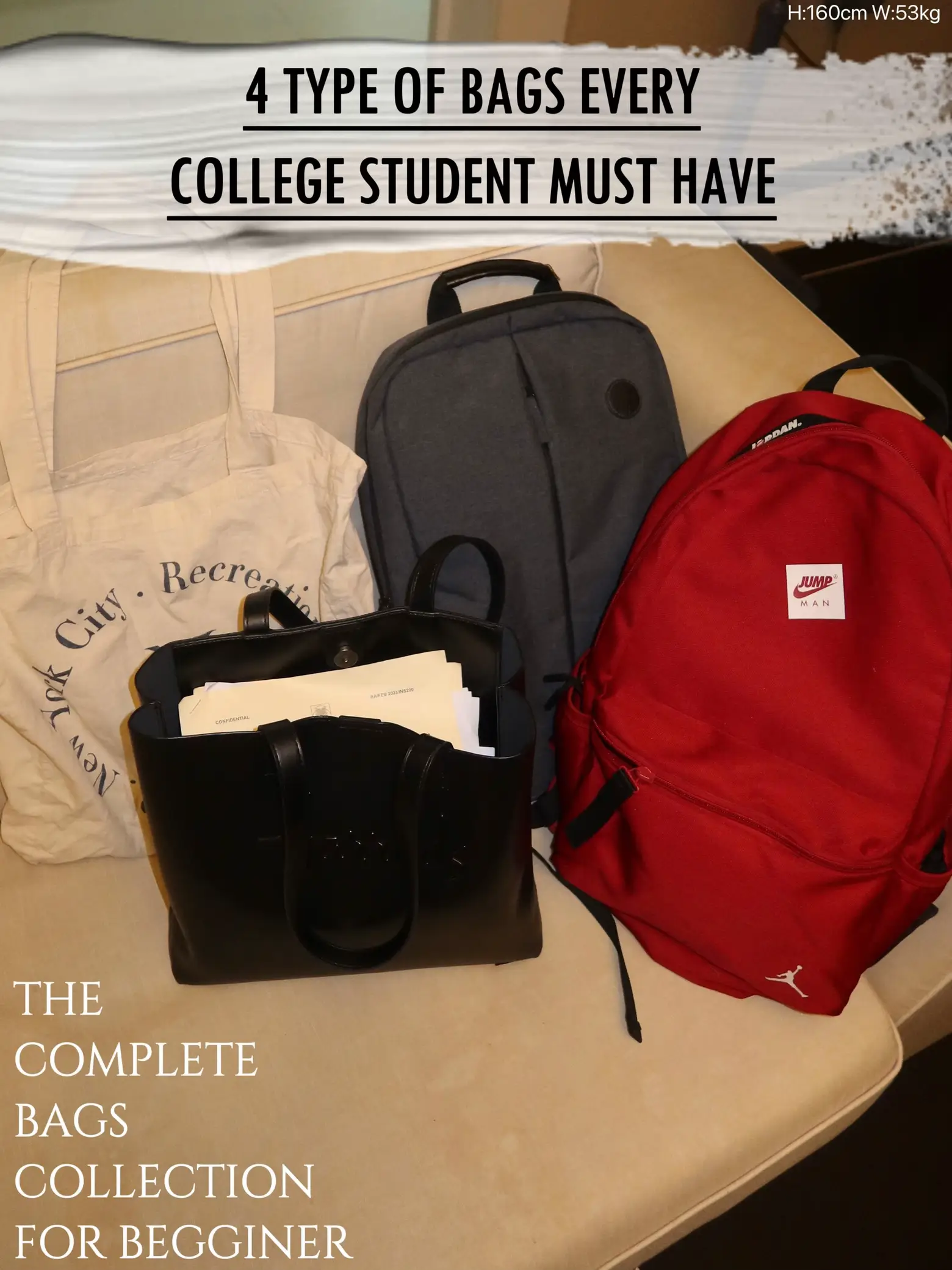 Types of bags for hotsell college students