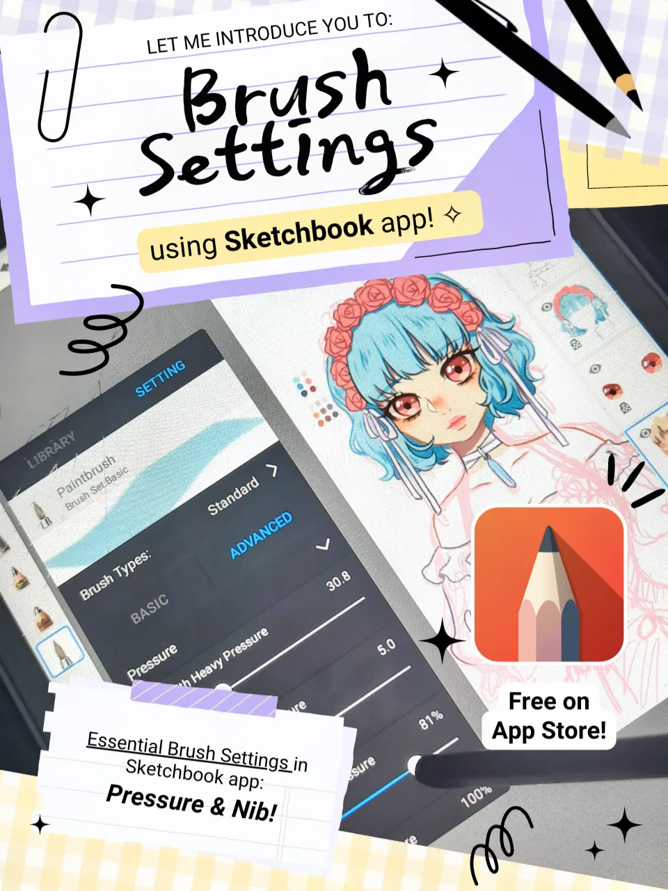 Introducing The Sketchbook Essentials Stamp Set! 