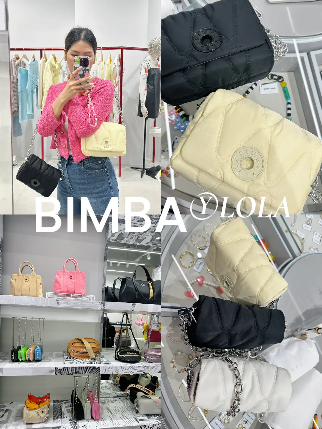 Bimba Y Lola S Sea Salt Nylon Crossbody Bag