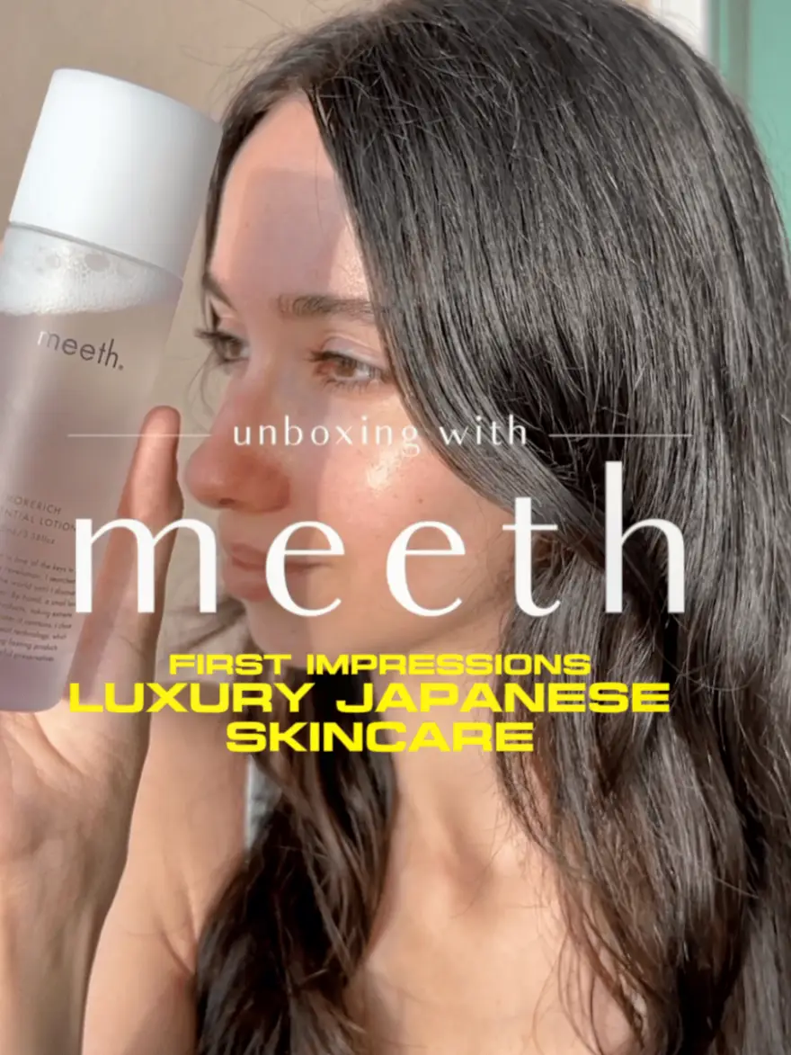 Unboxing Meeth : Japanese Luxury Skincare💧