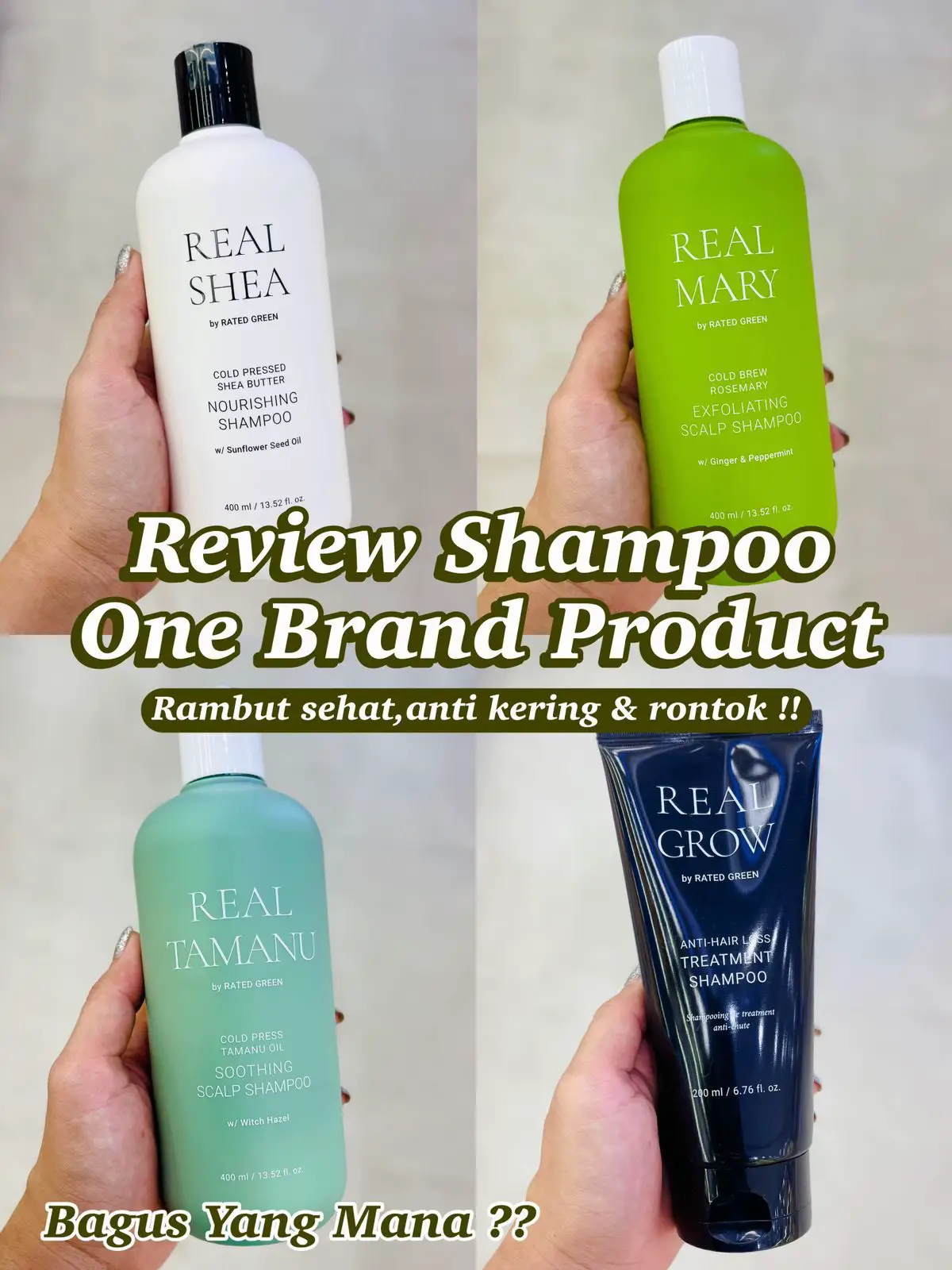 Jual Hair Care Rated Green Real Mary Exfoliating Scalp Shampoo