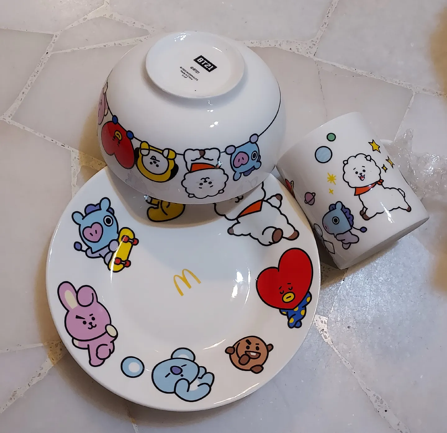 BT21 CERAMIC SET | Gallery posted by Agnes Ksl | Lemon8