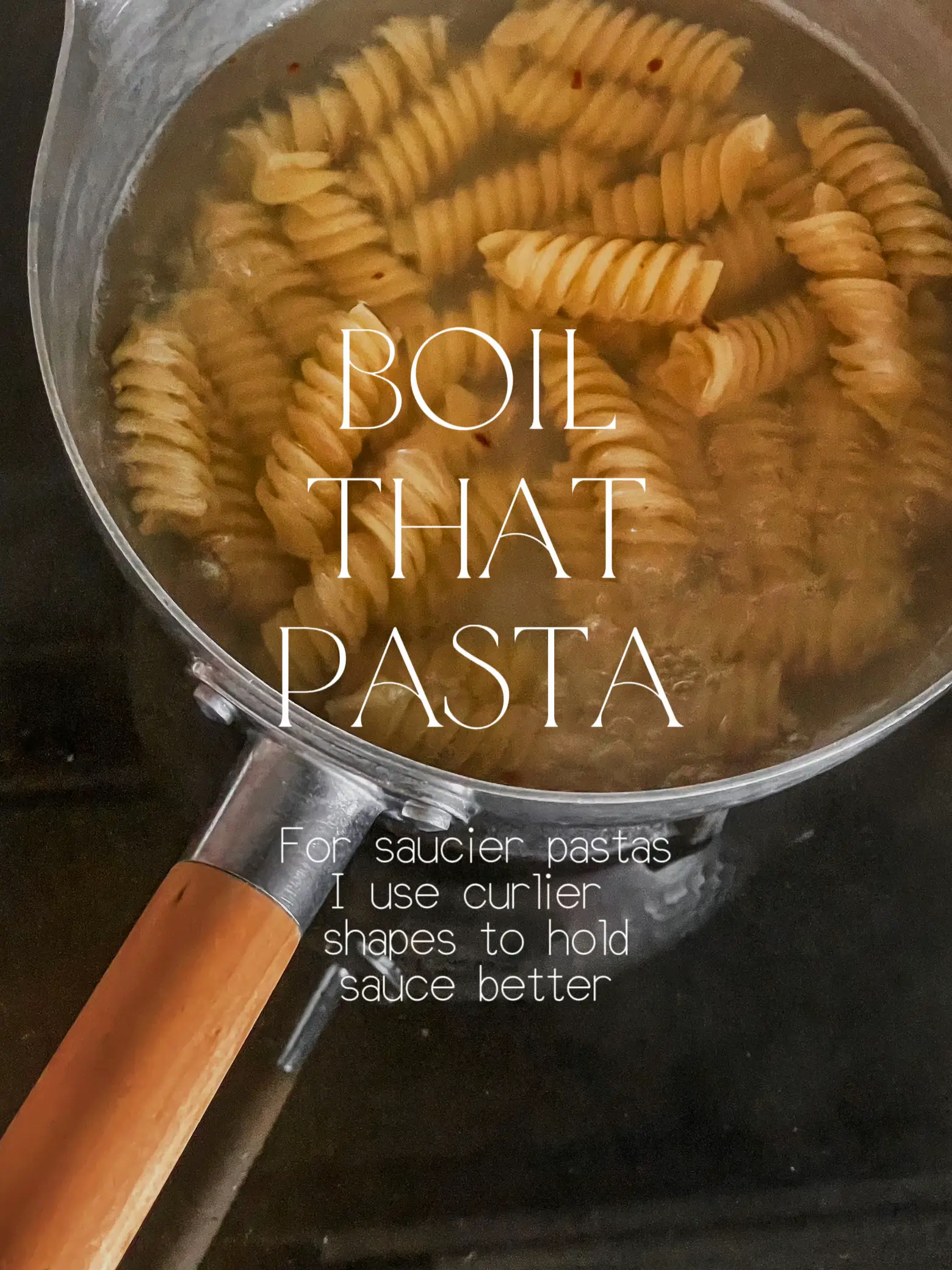 How to Finish Pasta in a Saucier