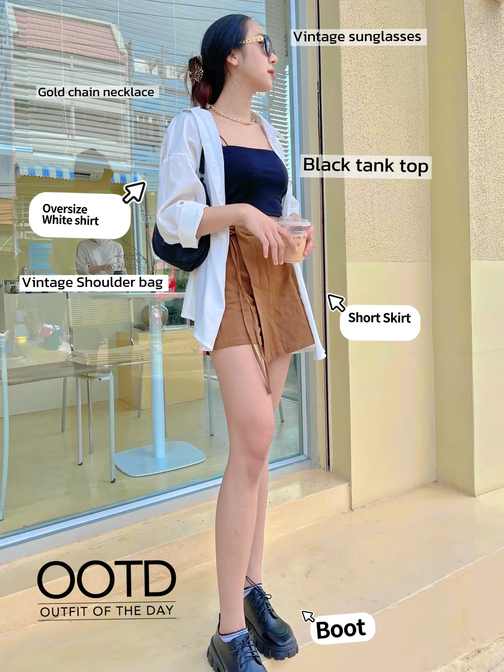 Outfit short online cafe